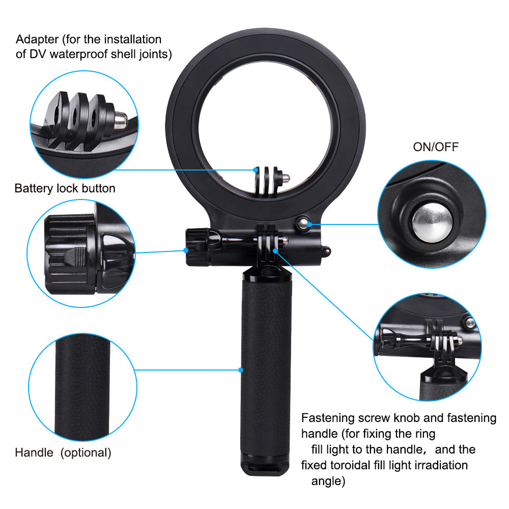 Sea Frogs 8" Aluminum YS Adapter, 1" Ball Arm For Connecting
