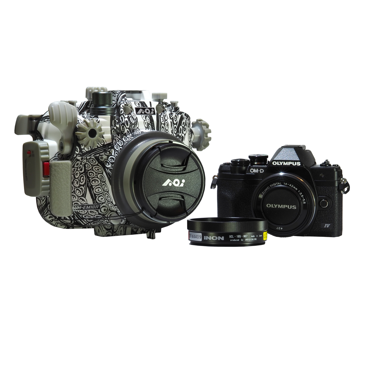 OM-D EM10 IV Camera + Backscatter Housing Macro Package