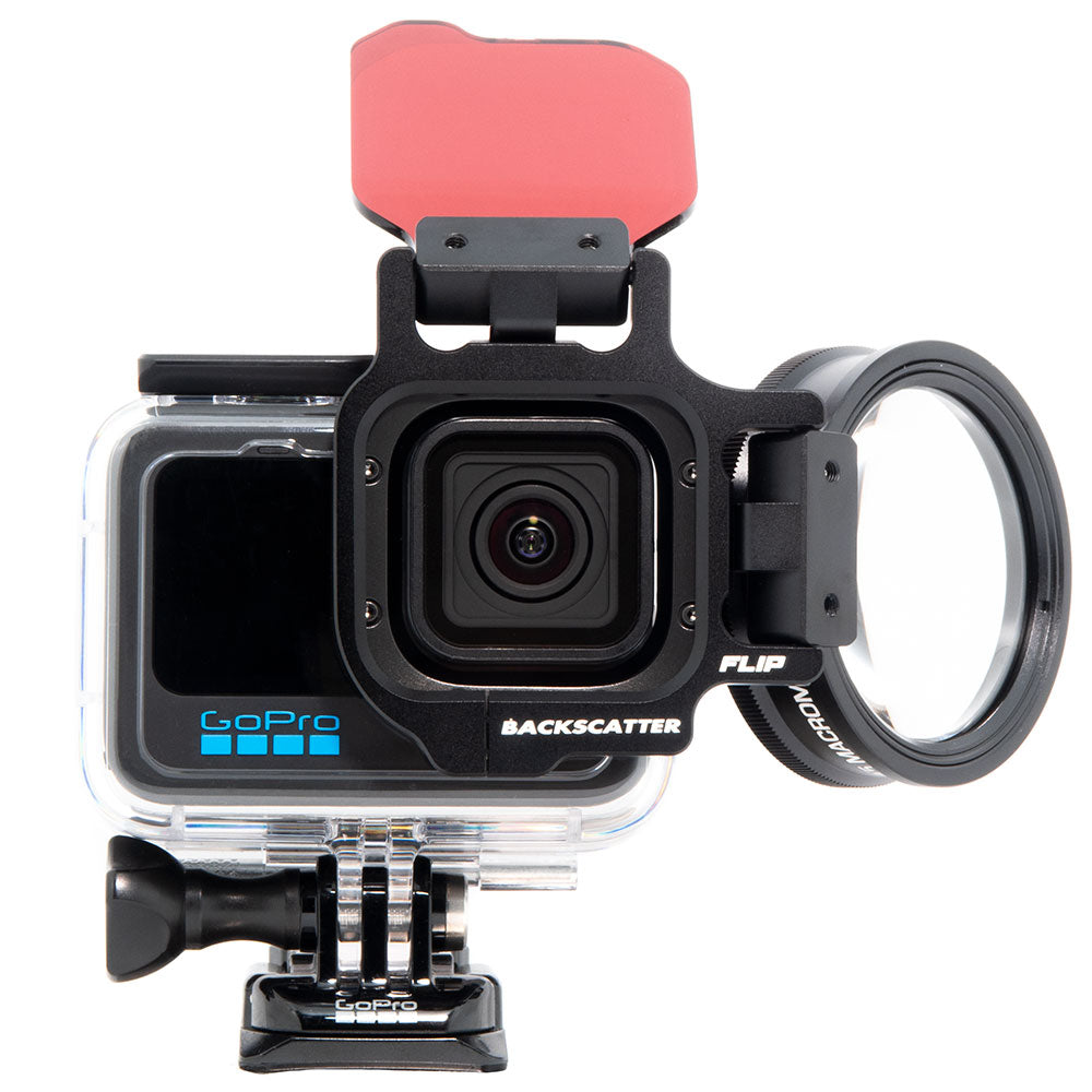 FLIP12 Pro Package with DIVE & DEEP Filters & +15 MacroMate Mini Lens for GoPro HERO 5, 6, 7, 8, 9, 10, 11, 12, 13