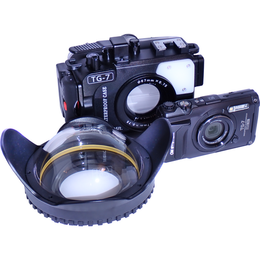 OM System TG-7 + Seafrogs housing + Air lens