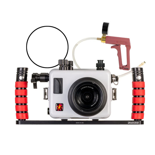 Ikelite #69123-TTL 200FP/T Underwater Housing for Sony Alpha a6700 PZ 16-50mm with Built-In TTL for DS Strobes