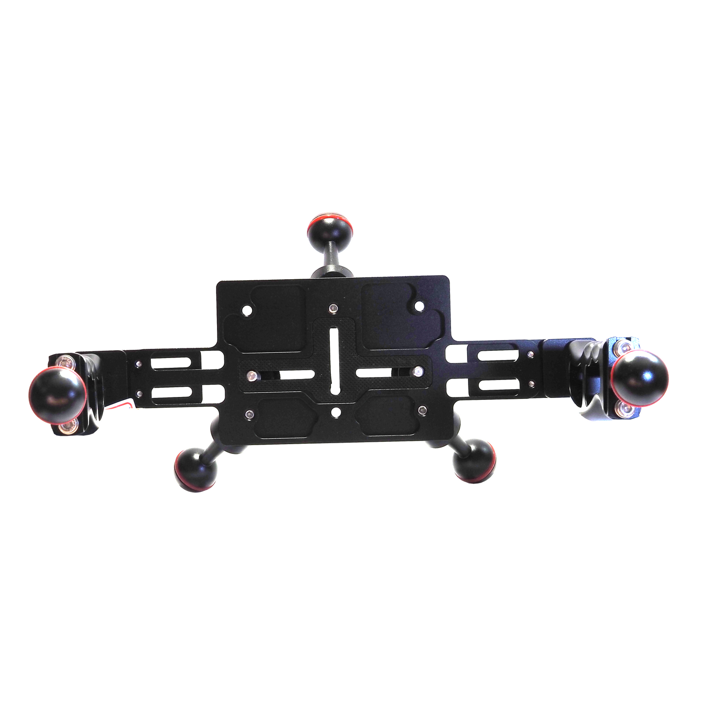Tripod tray with three 1" ball legs and two handles