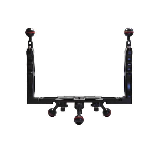 Tripod tray with three 1" ball legs and two handles