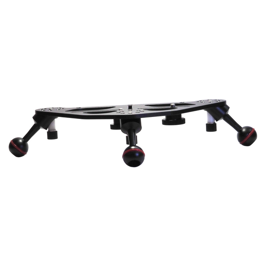 Tripod tray with 3x 1" ball legs