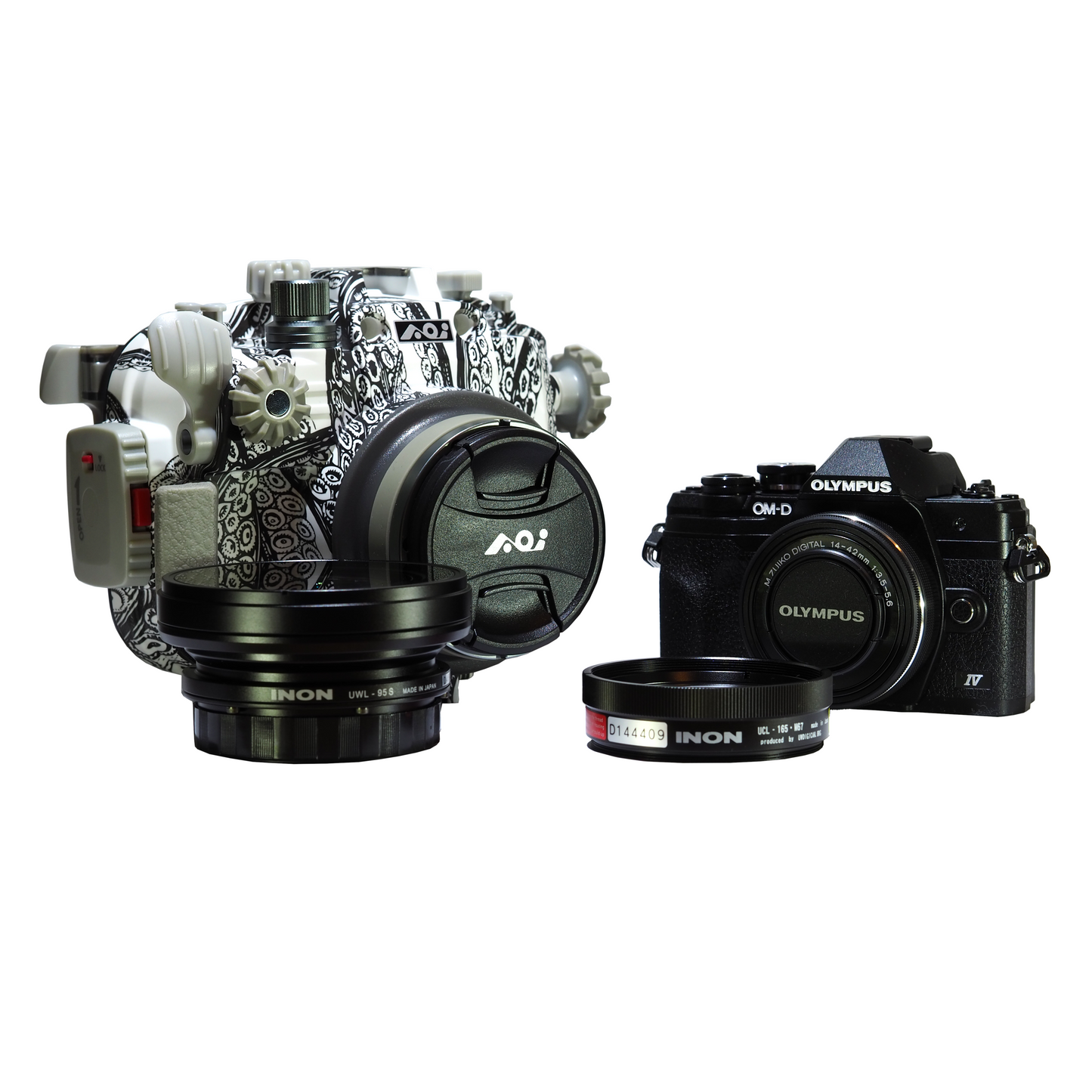 OM-D EM10 IV Camera + Backscatter Housing Super Wide & Macro Package