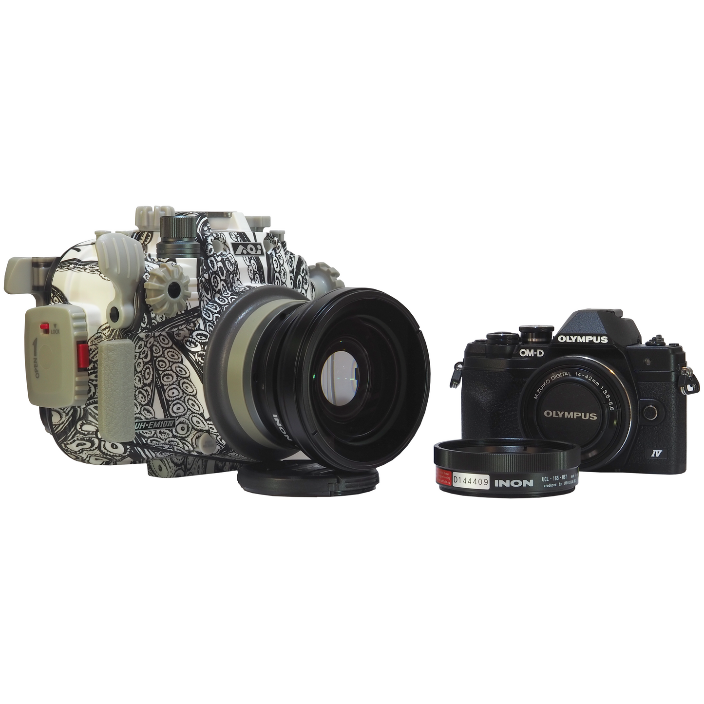 OM-D EM10 IV Camera + Backscatter Housing Super Wide & Macro Package