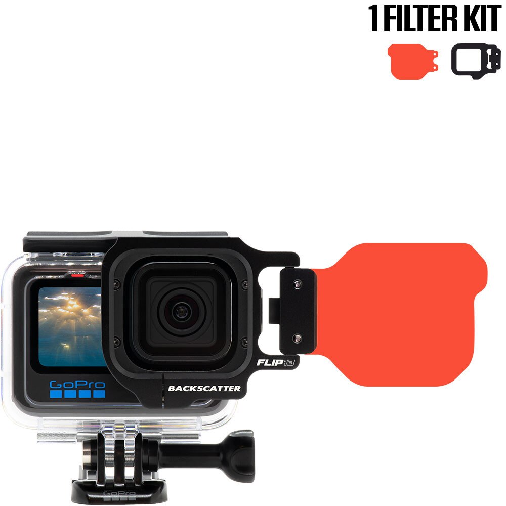 FLIP13 One Filter Kit with DIVE Filter for GoPro HERO 5, 6, 7, 8, 9, 10, 11, 12, 13