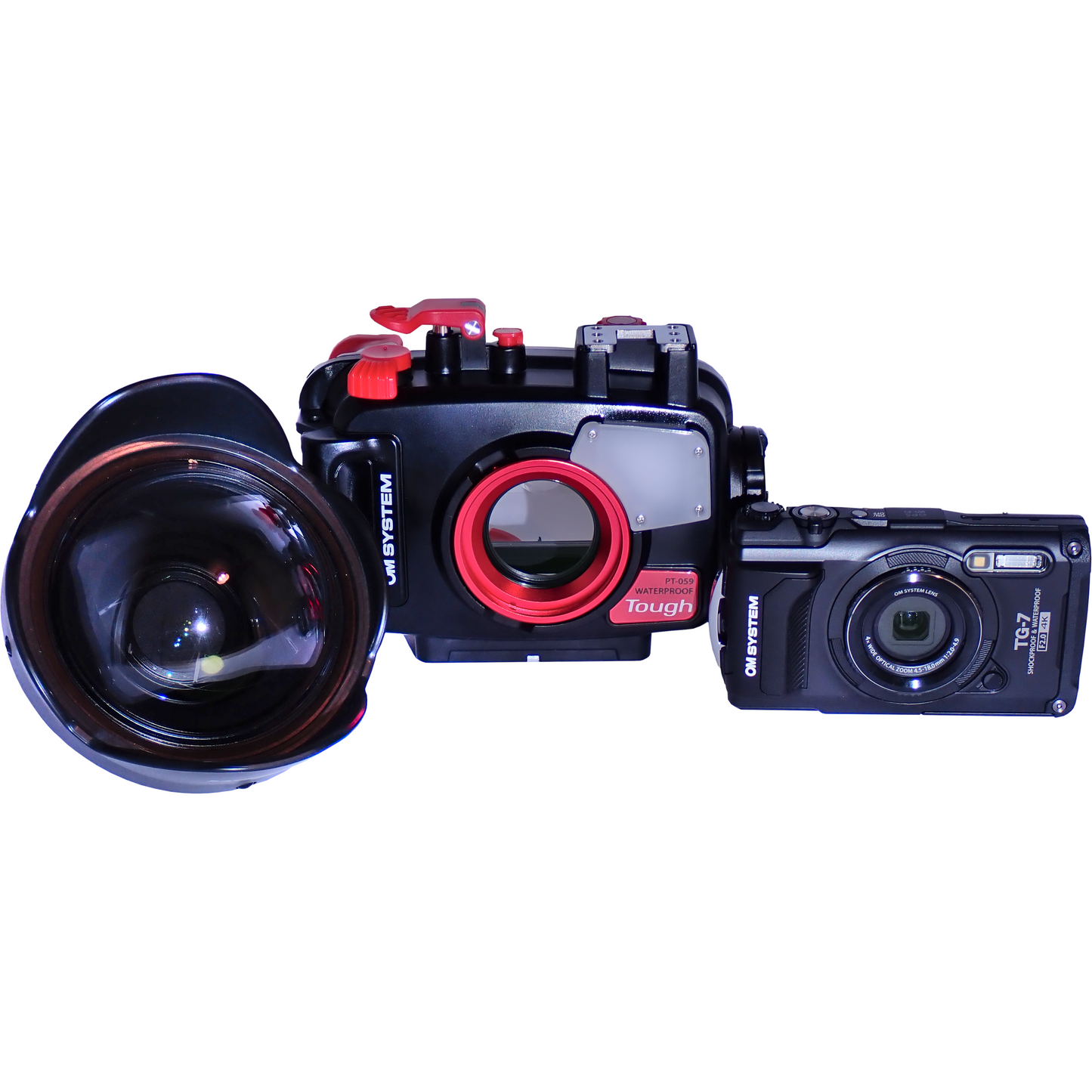 OM System TG-7 + PT-059 housing + Backscatter wide angle lens